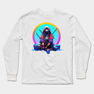 Female masked Ninja Long Sleeve T-Shirt